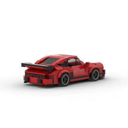 Classic Turbo Widebody Sports Coupe MOC Building Kit | 8-Stud Car Model - 7