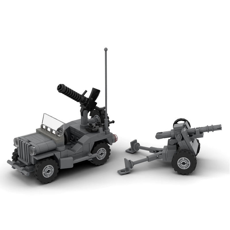 Classic WWII 4x4 Utility Truck MOC Building Kit | Military Vehicle Model - 1