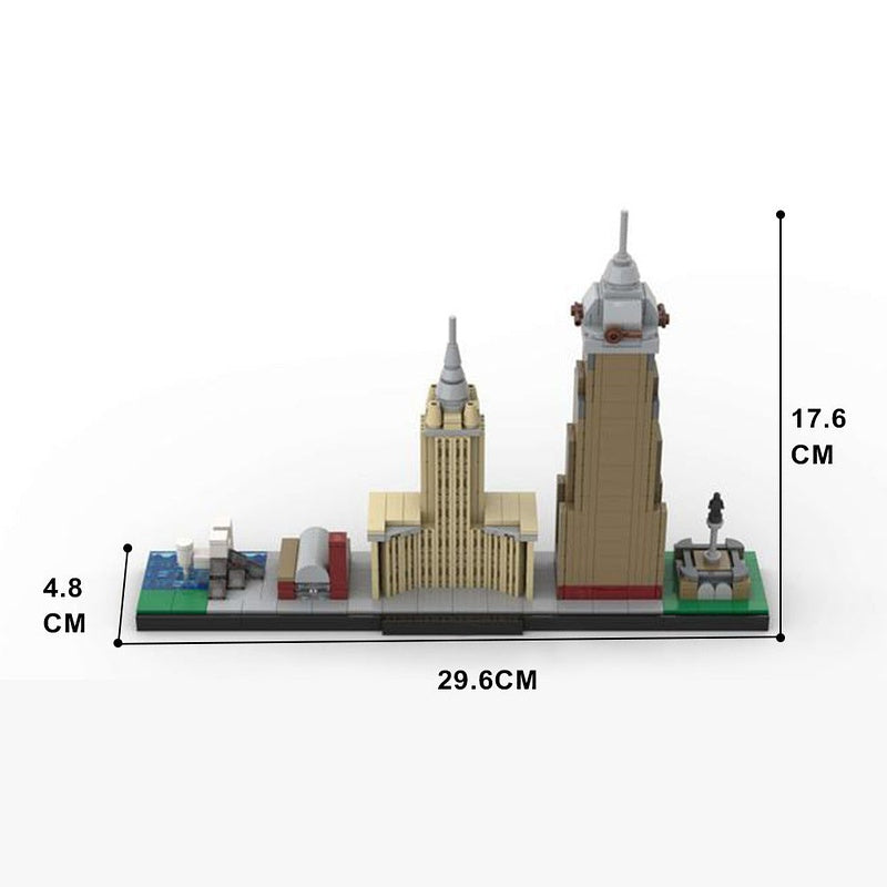 Cleveland Ohio Skyline MOC Building Kit | City Architecture Model - 6