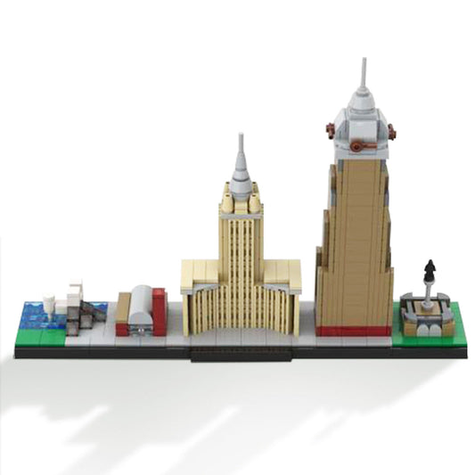 Cleveland Skyline Building Kit | LEGO-Compatible MOC - 1