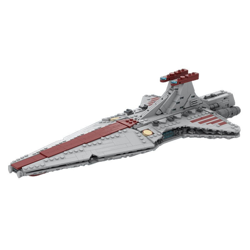 Clone Era Republic Battle Cruiser Building Kit | LEGO-Compatible MOC - 4