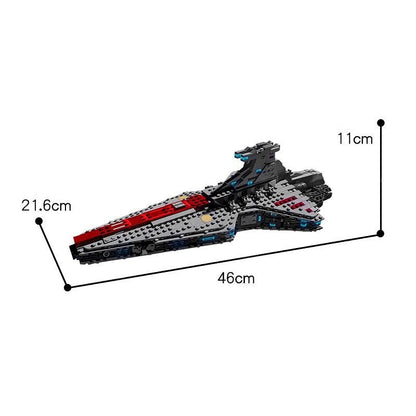 Clone Era Republic Battle Cruiser Building Kit | Sci-Fi Capital Spacecraft - 2