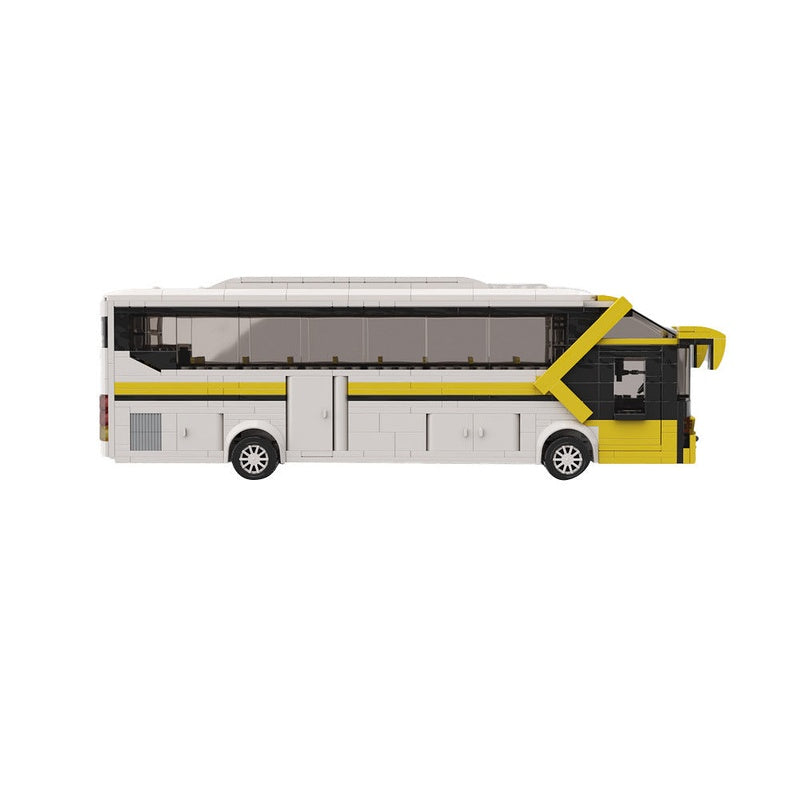 Coach Bus MOC Building Kit | Realistic Long Distance Vehicle Model - 3