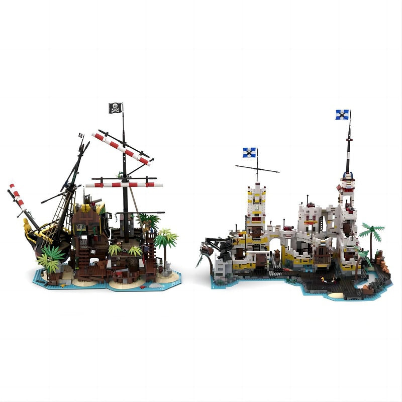 Coastal Fortress MOC Harbor Headquarters Building Kit - 2