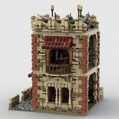 Coastal Island Fortress MOC Historic Watchtower Building Kit - 2