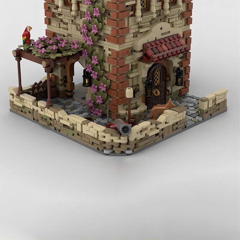 Coastal Island Fortress MOC Historic Watchtower Building Kit - 5
