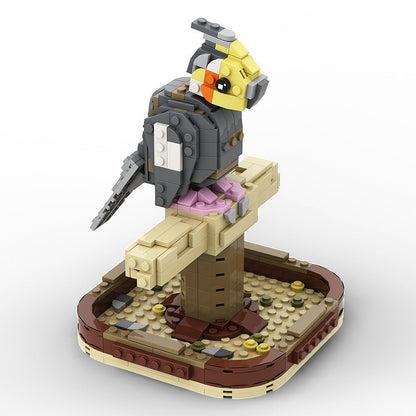 Cockatiel Bird MOC Building Kit | Exotic Parrot Display Model Set - 3