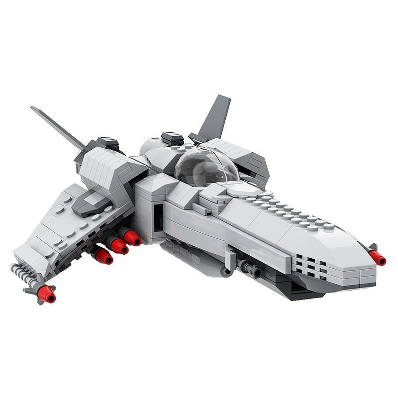 Colonial Fleet Viper Fighter MOC Sci-Fi Starfighter Building Kit - 3