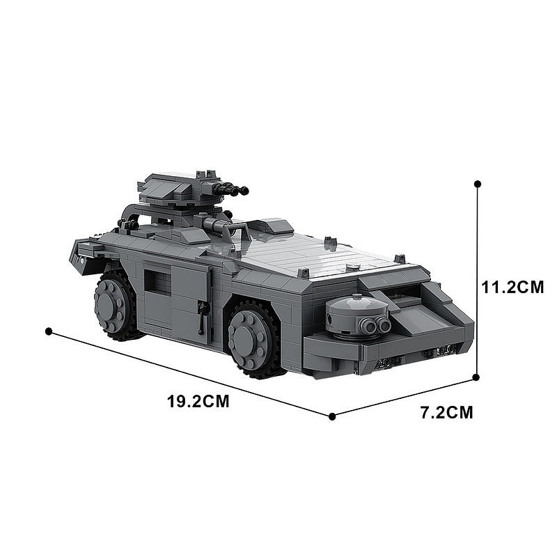 Colonial Marine APC Armored Vehicle MOC Building Kit | Sci-Fi Transport - 4