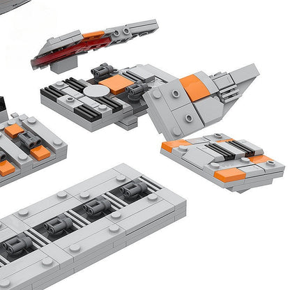 Colonial Minotaur MOC Space Gunship Building Kit | Sci-Fi Starship - 3