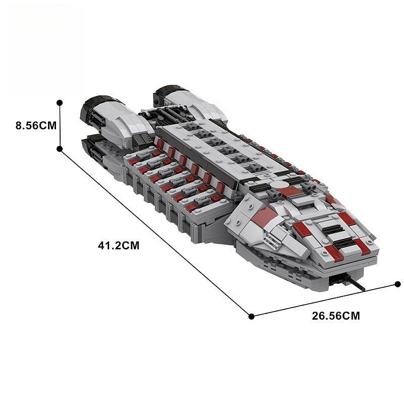 Colonial Minotaur MOC Space Gunship Building Kit | Sci-Fi Starship - 6