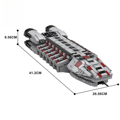 Colonial Minotaur MOC Space Gunship Building Kit | Sci-Fi Starship - 6