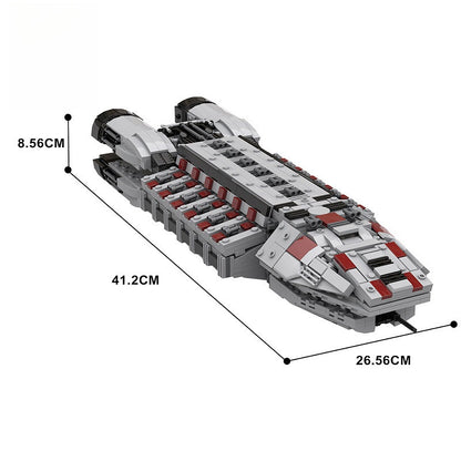 Colonial Minotaur Space Gunship Building Kit | LEGO-Compatible MOC - 6