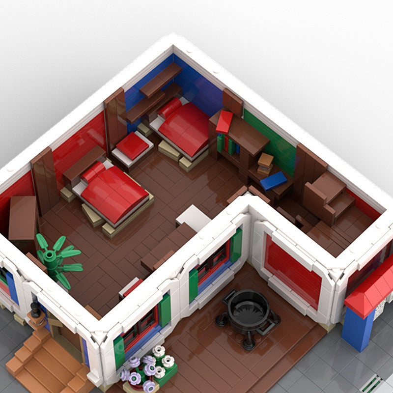 Colorful Fantasy Village House Building Kit | LEGO-Compatible MOC - 4