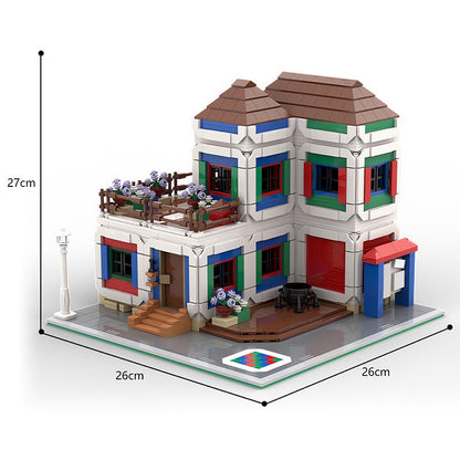 Colorful Fantasy Village House Building Kit | LEGO-Compatible MOC - 5