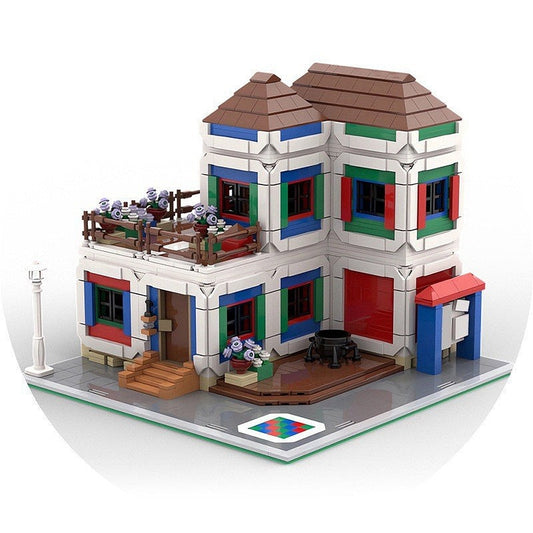 Colorful Fantasy Village House MOC Building Kit - 1