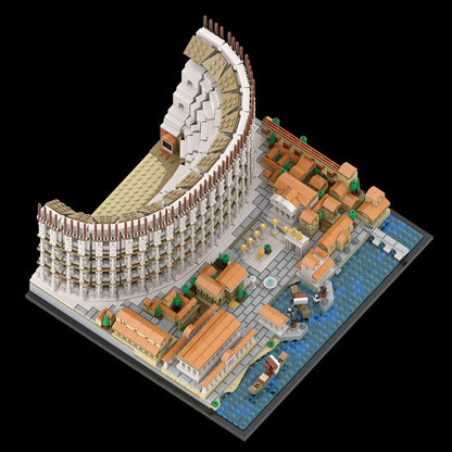 Colosseum MOC Ancient Landmark Architecture Building Kit - 7