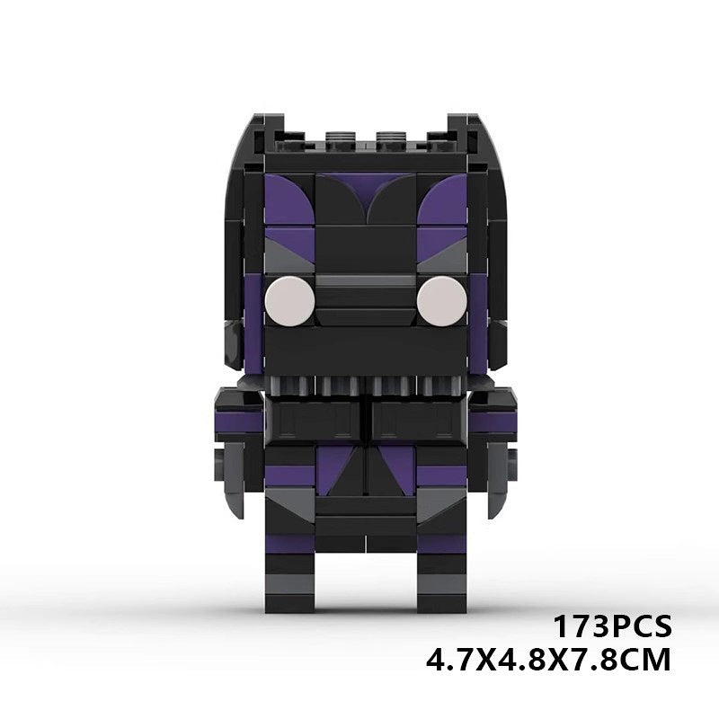 Comic Book Superhero BrickHeadz Building Kit | Cinematic Hero LEGO-Compatible MOC - 12