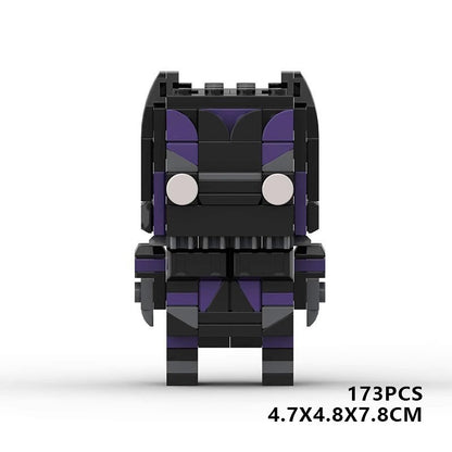 Comic Book Superhero BrickHeadz Building Kit | Cinematic Hero LEGO-Compatible MOC - 12