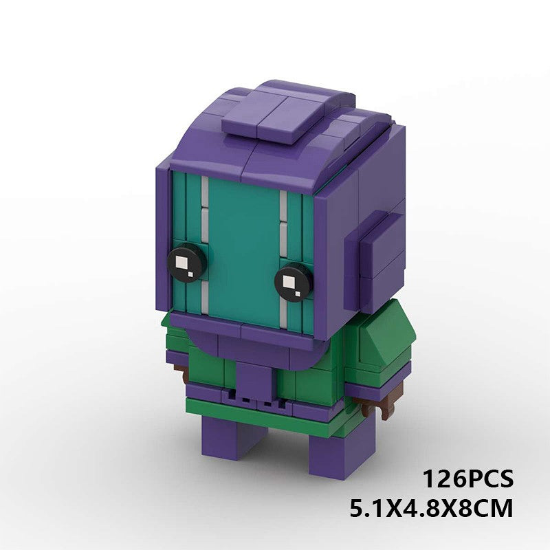 Comic Book Superhero BrickHeadz Building Kit | Cinematic Hero LEGO-Compatible MOC - 1