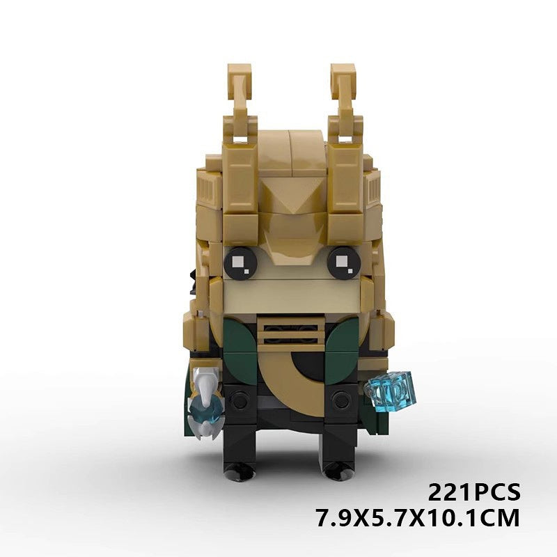 Comic Book Superhero BrickHeadz Building Kit | Cinematic Hero LEGO-Compatible MOC - 2