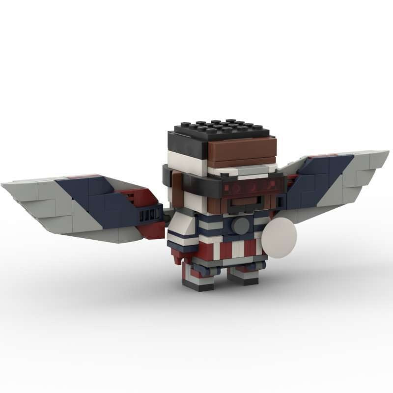 Comic Soldier Hawk and Winter Hero Building Kit | LEGO-Compatible MOC - 12