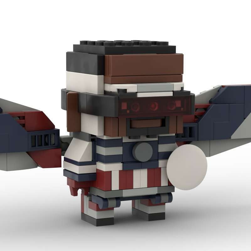 Comic Soldier Hawk and Winter Hero Building Kit | LEGO-Compatible MOC - 14