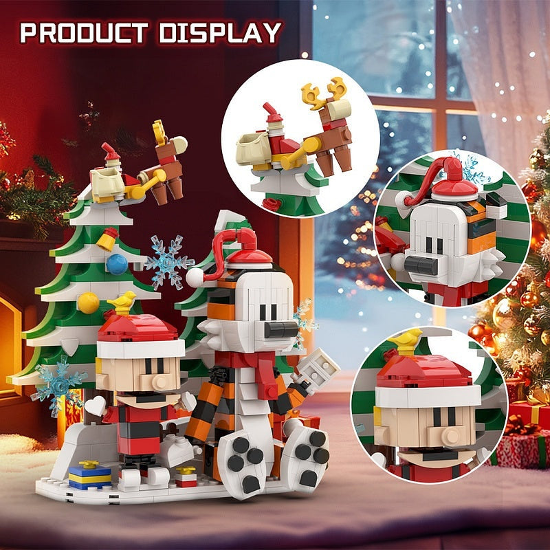 Comic Tiger And Boy MOC Building Kit | Christmas Character Display - 5