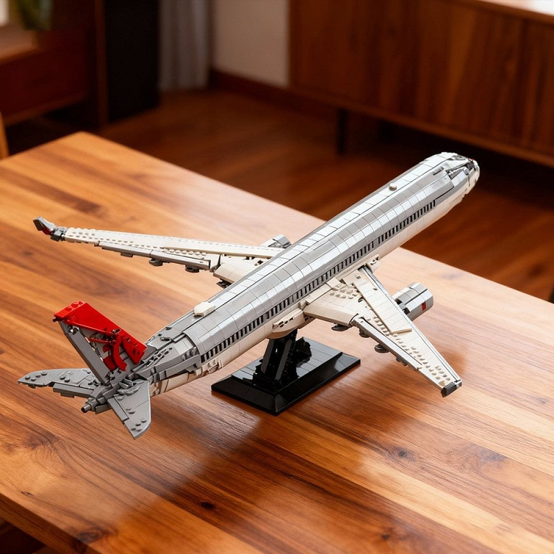 Commercial Airliner A350 Jet Plane Building Kit | LEGO-Compatible MOC - 1