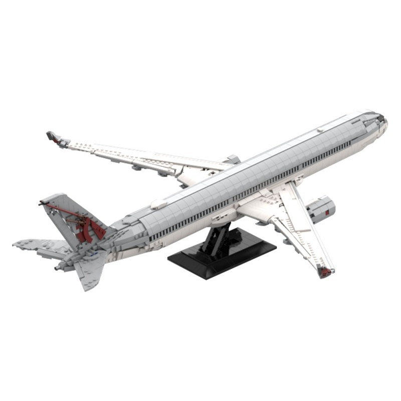 Commercial Airliner A350 Jet Plane Building Kit | LEGO-Compatible MOC - 6