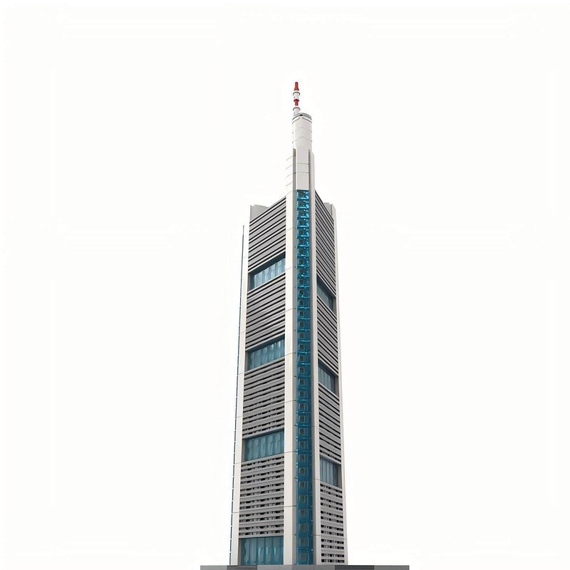 Commerzbank Tower Frankfurt Skyscraper Building Kit | 1:800 Scale Build MOC - 3