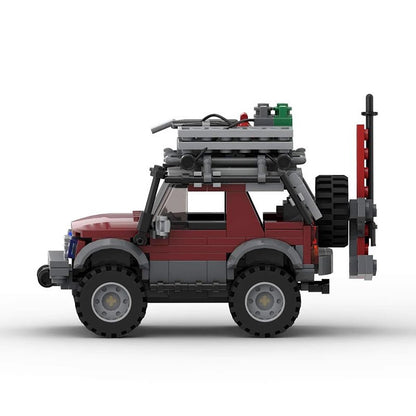 Compact Off-Road Expedition SUV Building Kit | 6-Stud Wide LEGO-Compatible MOC - 2