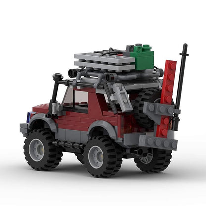 Compact Off-Road Expedition SUV Building Kit | 6-Stud Wide LEGO-Compatible MOC - 3