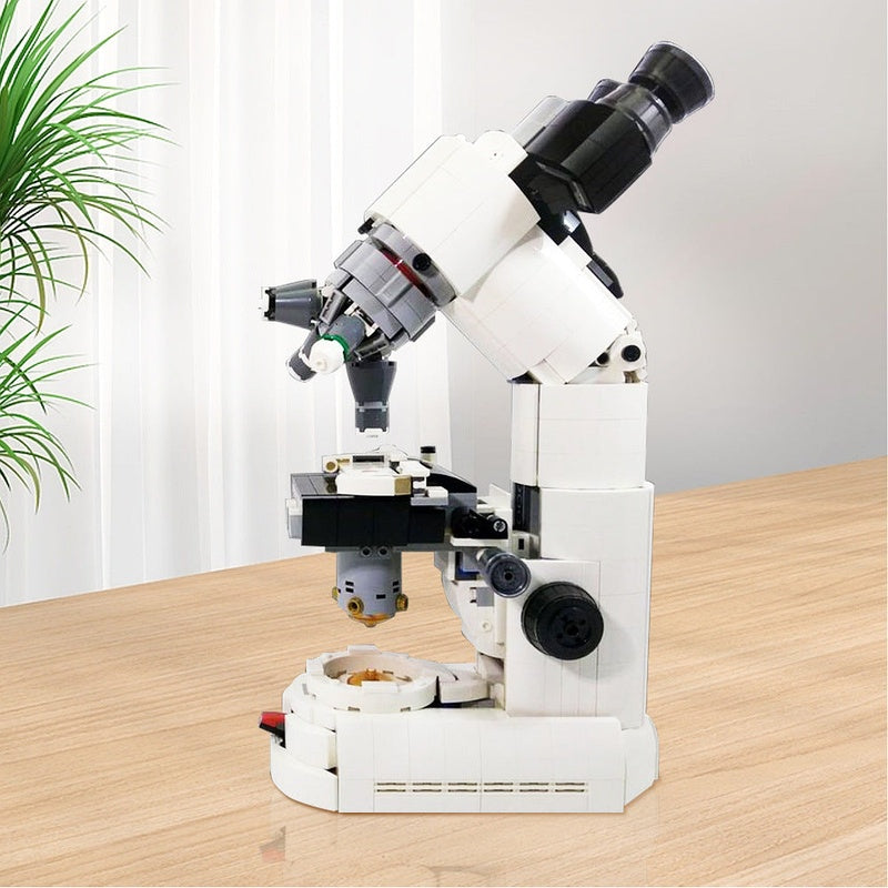 Compound Microscope MOC Building Kit | Scientific Display Model - 2