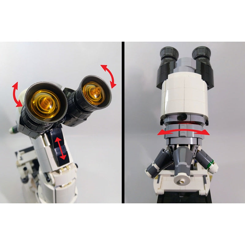 Compound Microscope MOC Building Kit | Scientific Display Model - 3