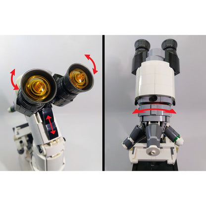 Compound Microscope MOC Building Kit | Scientific Display Model - 3
