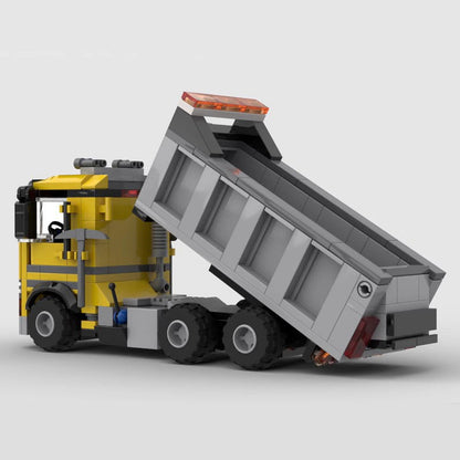 Construction Tipper MOC Building Kit | Heavy Duty Vehicle Model - 4