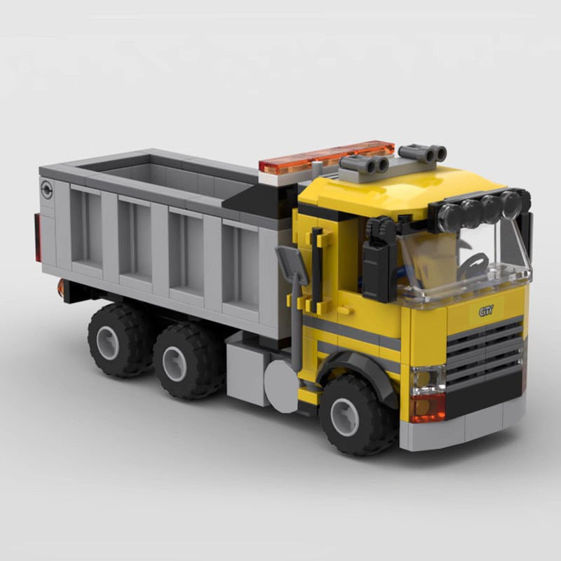 Construction Tipper MOC Building Kit | Heavy Duty Vehicle Model - 6