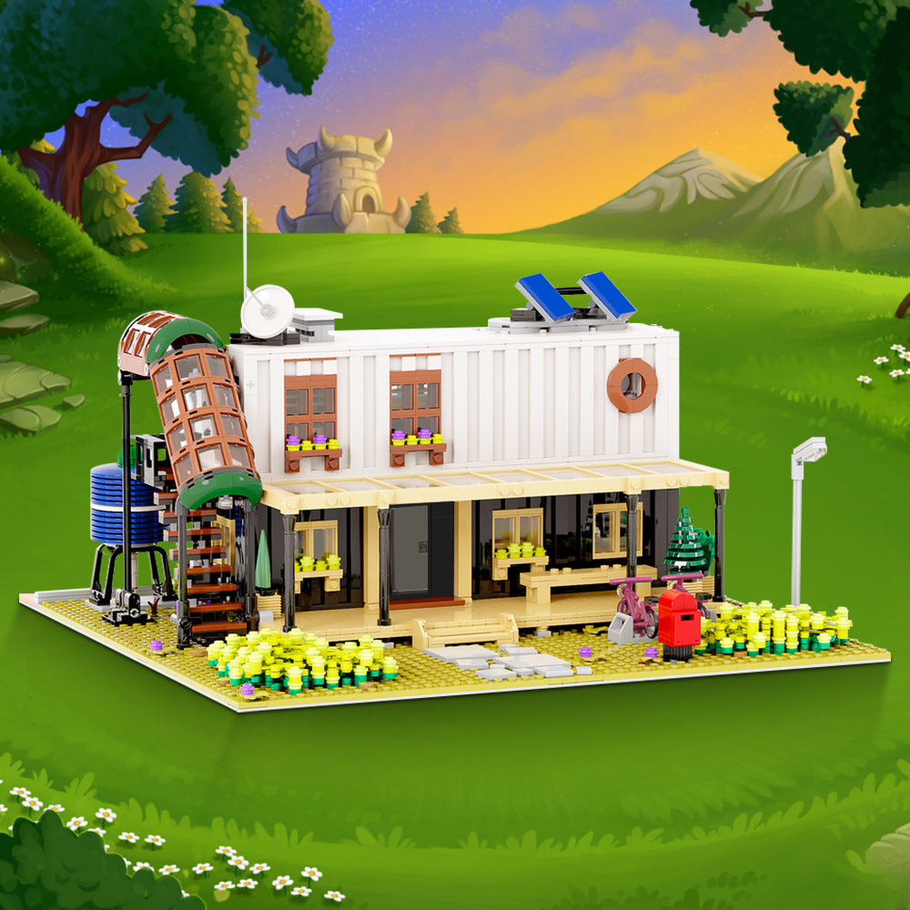 Container House II Building Kit | LEGO-Compatible MOC - 2