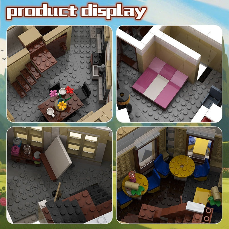Corner Alley MOC Building Kit | Urban Street Architecture Model - 4