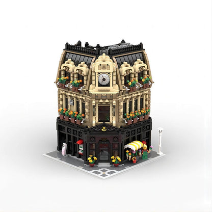 Corner Post Office Modular Building Kit | 4534 Piece Architectural MOC Kit - 6