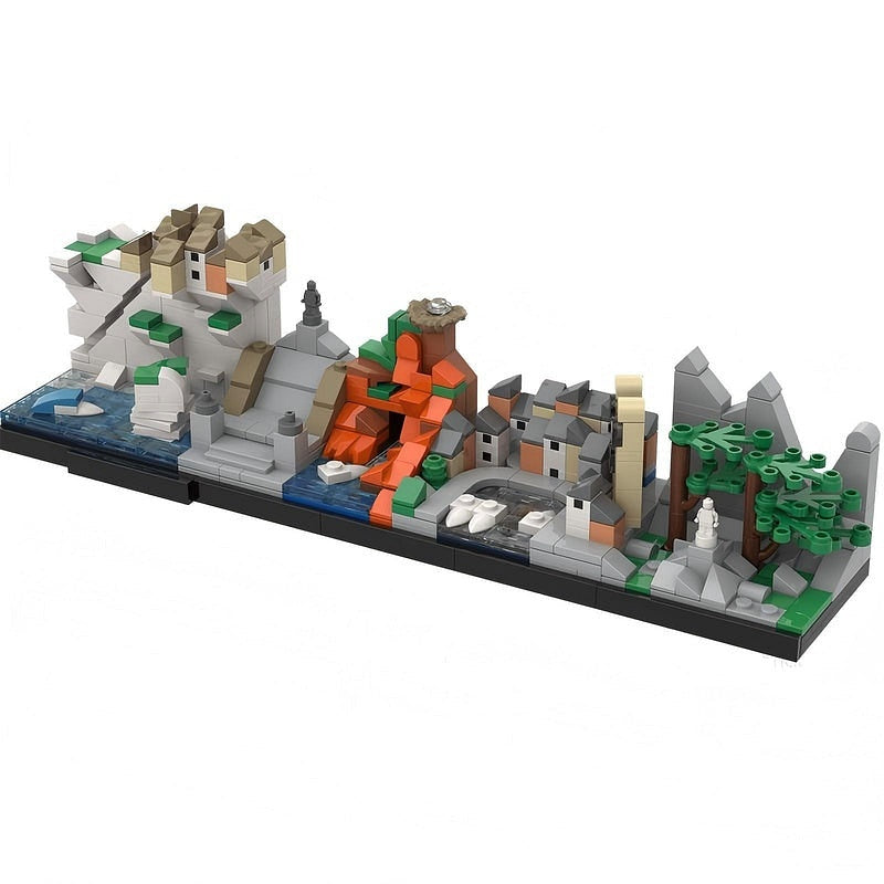 Corsica Island Skyline MOC Architecture Building Kit - 3