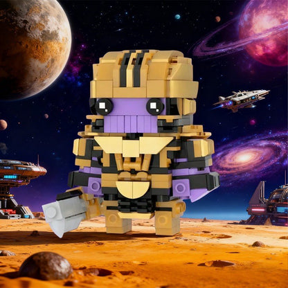 Cosmic Titan Villain Brickheadz MOC Kit | Compatible Chibi Build Model - 3