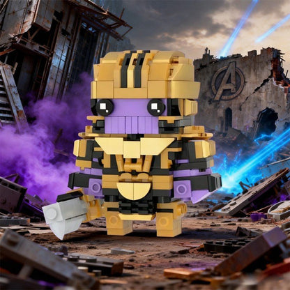 Cosmic Titan Villain Brickheadz MOC Kit | Compatible Chibi Build Model - 4