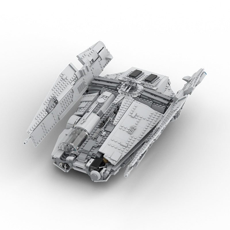 Covert Galactic Space Haulcraft Building Kit | LEGO-Compatible MOC - 1