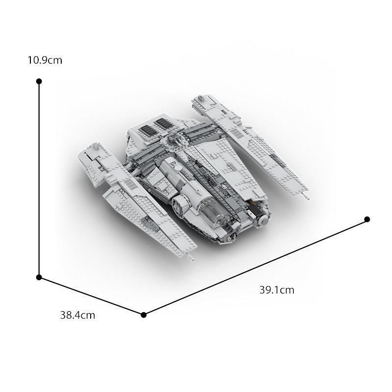 Covert Galactic Space Haulcraft Building Kit | LEGO-Compatible MOC - 4