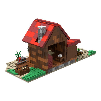 Cozy Pixel Farmhouse Building Kit | LEGO-Compatible MOC - 1