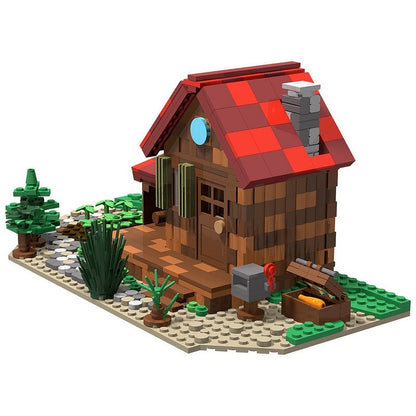 Cozy Pixel Farmhouse MOC Building Kit | Rustic Countryside House - 5