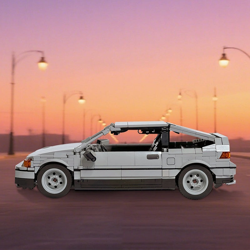 CR-X Compact Sport Hatchback MOC Building Kit | Classic Car Model - 6
