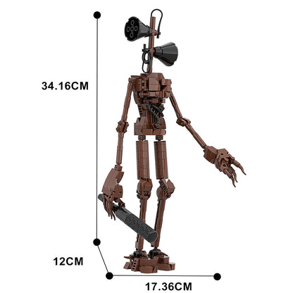 creepy tall Siren monster character building set - 4